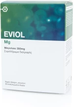 Eviol Mg 350mg Συμπλήρωμα Διατροφής με Μαγνήσιο 30 επικαλυμμένα δισκία