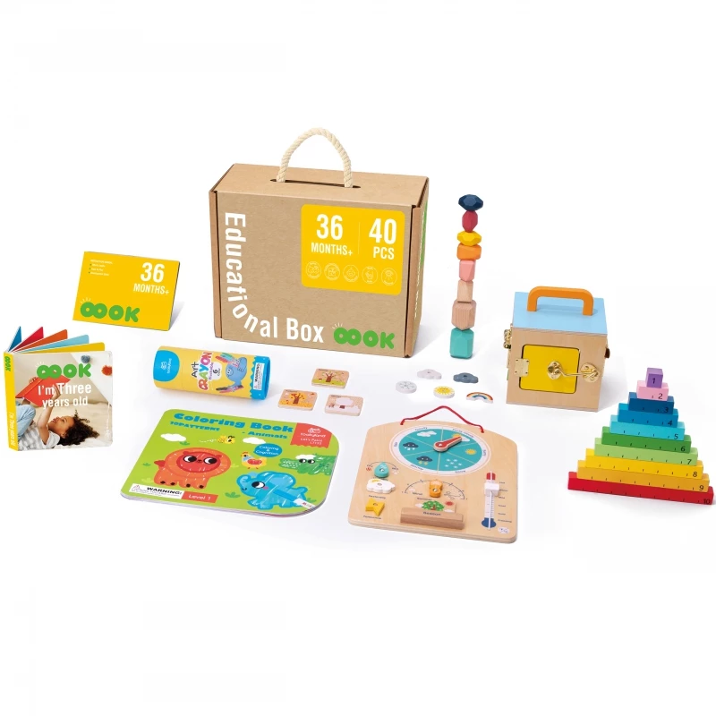 Κουτί Σετ Εκπαιδευτικά Παζλ Και Παιχνίδια Montessori (36m) (002357)