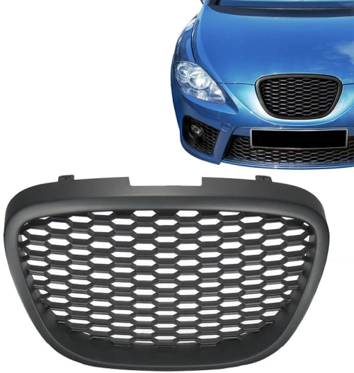 Μάσκα Για Seat Leon 1P / Altea 05-09 Κυψελωτή Χωρίς Σήμα Μαύρη 1 Τεμάχιο (CAR0015204)