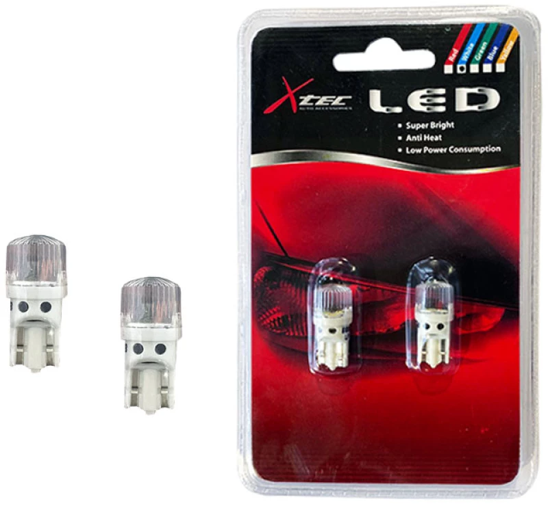 Λάμπες Led T10 12volt 3 Smd Λευκές 6000k X-Tec 2 Τεμάχια (CAR0021839)