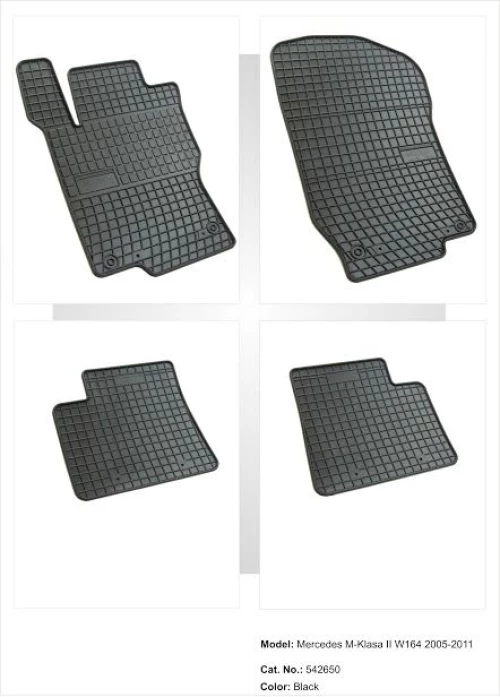 Λαστιχένια πατάκια Frogum για Mercedes ML W164 (2005-2013) / GL X164 - 4τμχ.