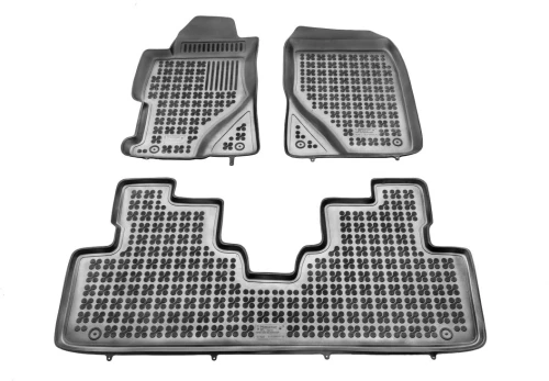 Λαστιχένια πατάκια Rezaw Plast για Honda Civic sedan (2001-2005) - τύπου σκαφάκι - 3τμχ.