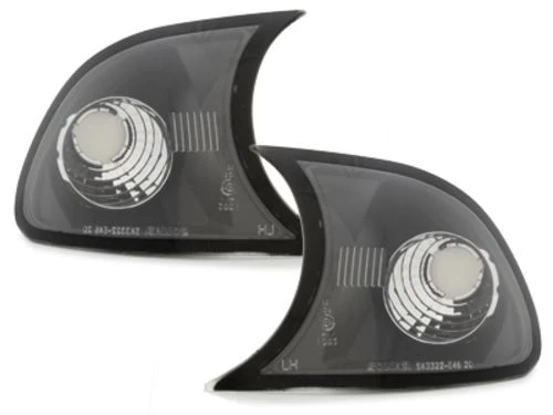 Φλας δίπλα στο φανάρι  BMW E46 coupe (2001-2003) - μαύρο - σετ 2τμχ.