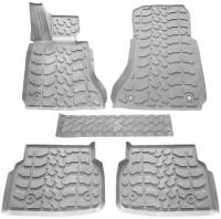Πατάκια Σκαφάκια 3D Από Λάστιχο Για Bmw 7 F01 09-15 "Star Diamond" 5 Τεμάχια Γκρι (CAR0013244)