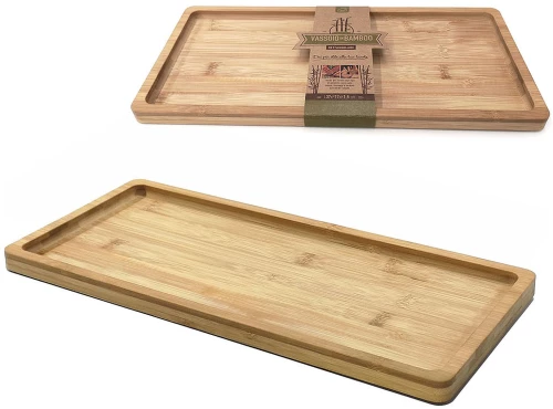 Δίσκος Σερβιρίσματος Φυσικό Μπαμπού 37x17x1.5cm