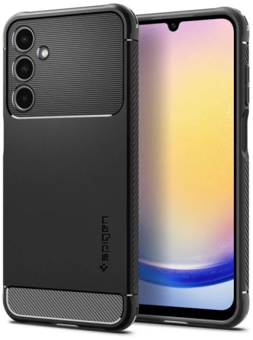 SPIGEN RUGGED ARMOR SAMSUNG A25 5G black backcover