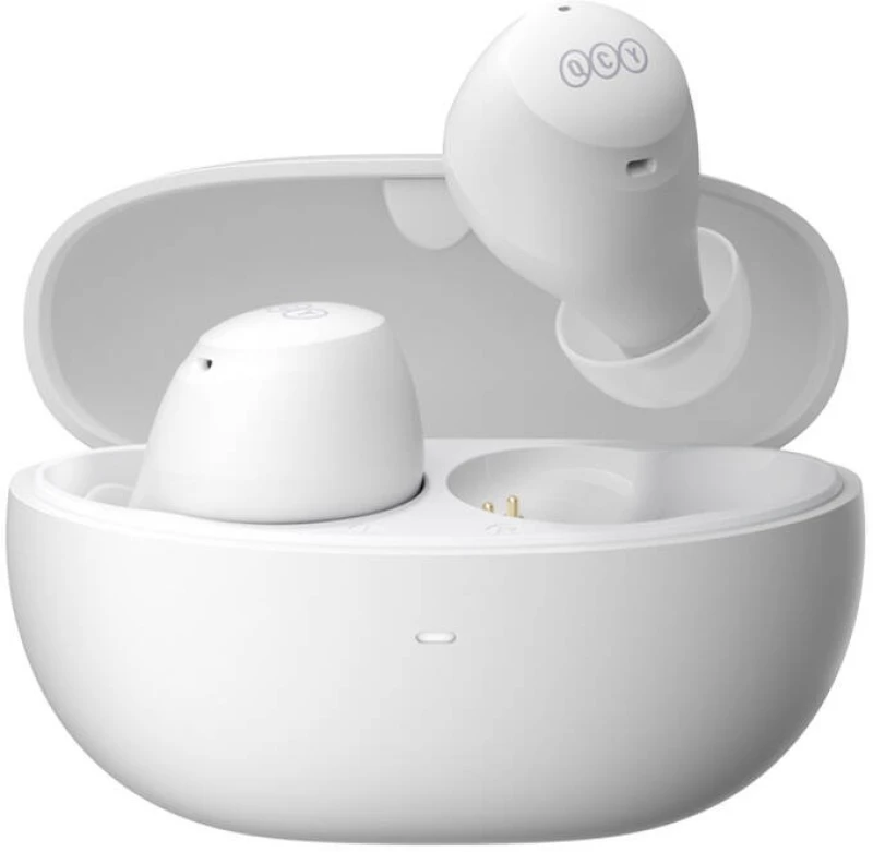 QCY HT07 ArcBuds TWS White - ANC Music Earbuds, 40dB 6 microphone ANC & PNC, 32h battery