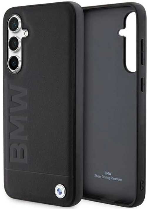 Original Case BMW Leather Hot Stamp BMHCS23FESLLBK for Samsung Galaxy S23 FE Black