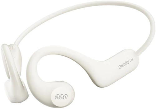 QCY Crossky Link White - Open Ear Air Conduction Headphones Sports Waterproof IPX6 Headset BT 5,3