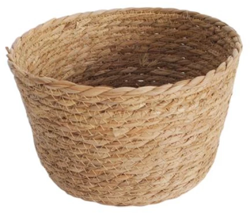 Καλάθι ψάθινο φυσικό Φ23Η15cm