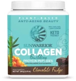 Collagen Building Protein Peptides 500g Plant Based - SunWarrior - Chocolate Fudge (brownie)