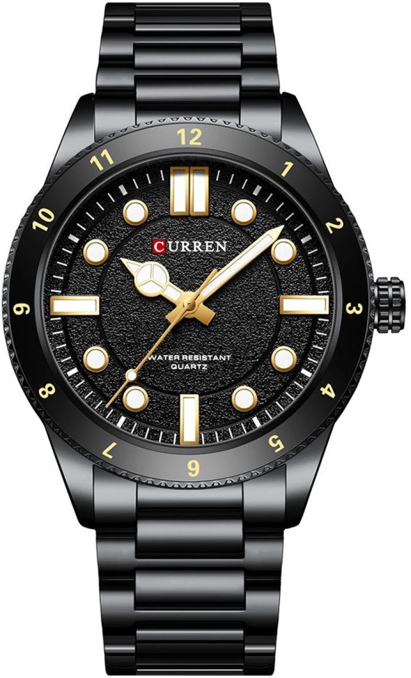 Curren C8450 Black Ρολόι με Μαύρο Καντράν και Μαύρο Μπρασελέ