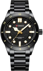 Curren C8450 Black Ρολόι με Μαύρο Καντράν και Μαύρο Μπρασελέ