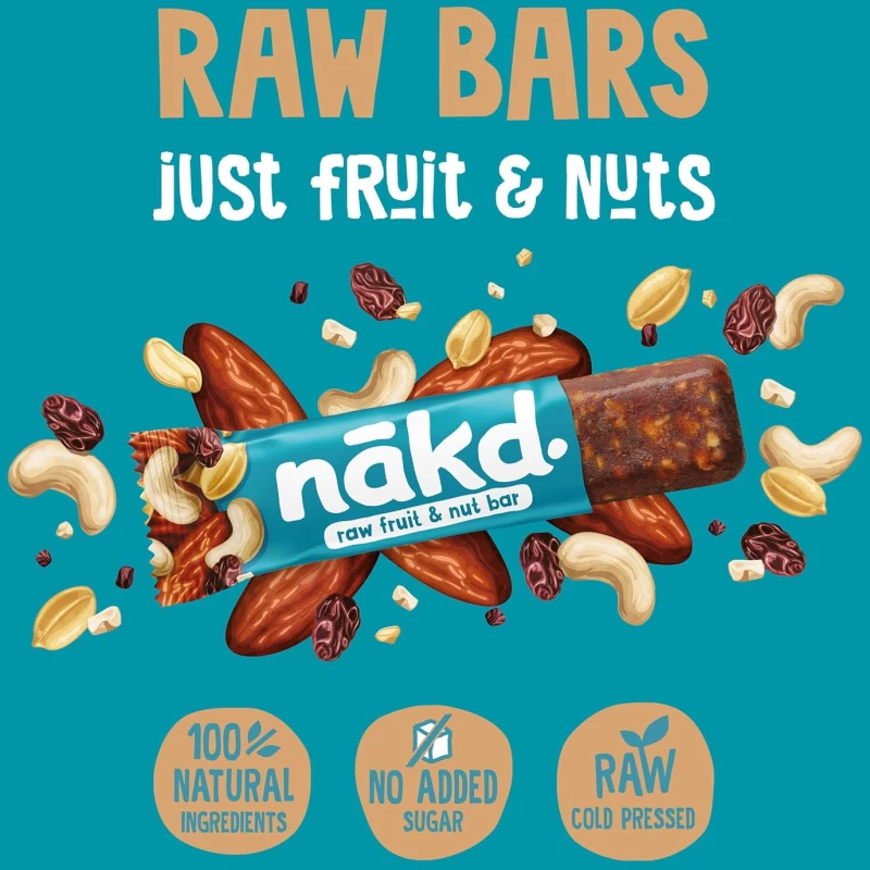 Μπάρα Nakd Raw Fruit and Nut Salted Caramel Bar Gluten Free Lactose Free 35g