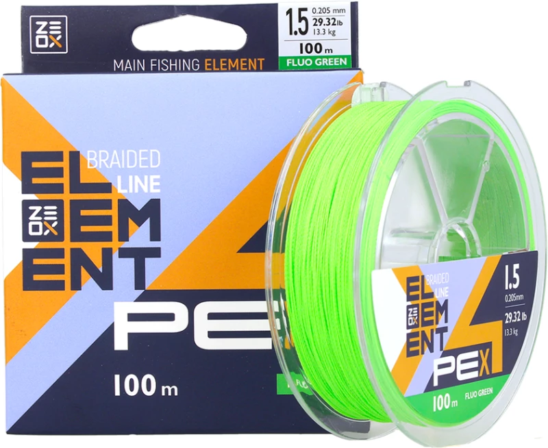 Zeox Braided Line Element PE X4 150m - 0.205mm 0.205mm