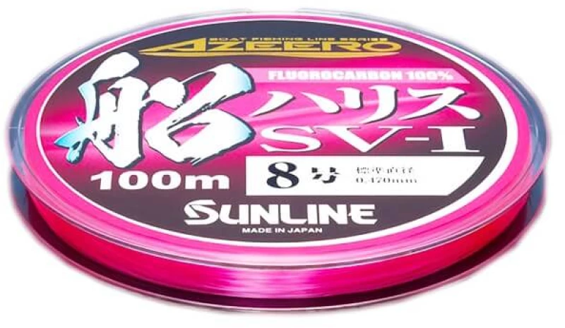 Sunline Azeero Fune Harris 100% Fluorocarbon Pink 100m - 0.33mm 0.33mm