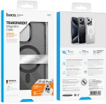 Θήκη Hoco Premium Series Transparent Magnetic Mag-charge για Apple iPhone 15 Plus Smoke