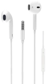 POWERTECH earphones με μικρόφωνο Classic, 3.5mm σύνδεση, 1.2m, λευκά