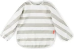 Done By Deer Σαλιάρα Με Μανίκια Stripes Sand BR77666