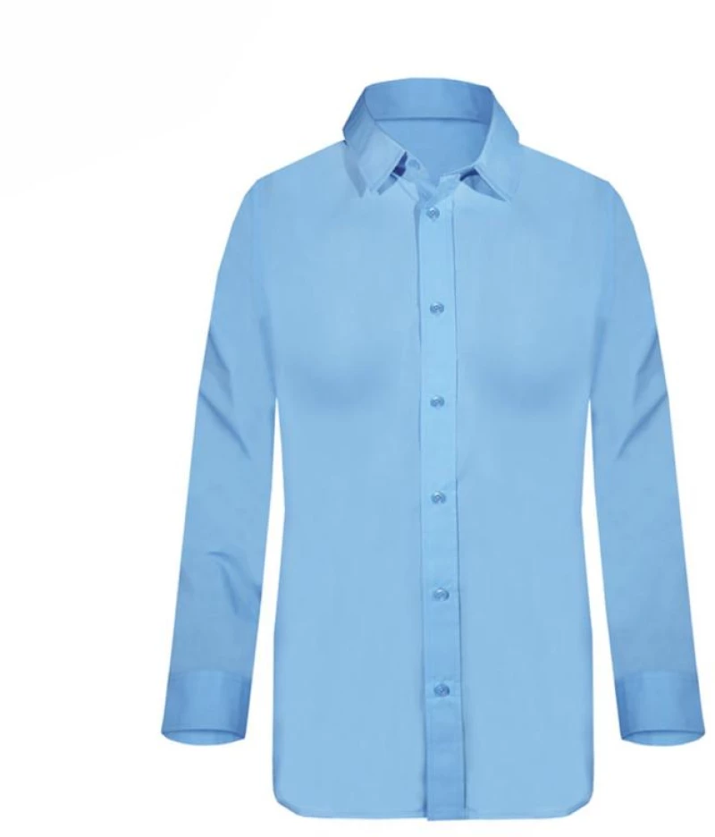 Γυναικείο πουκάμισο μακρυμάνικο LIGHT BLUE