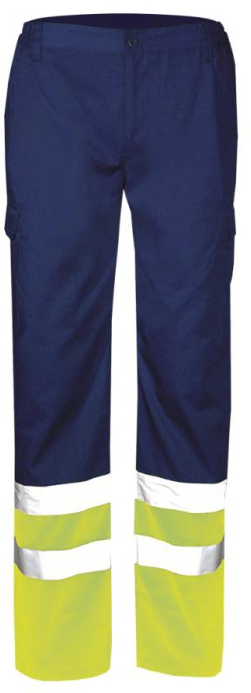 Παντελόνι με μπατζάκι υψηλής ευκρίνειας NAVY/YELLOW