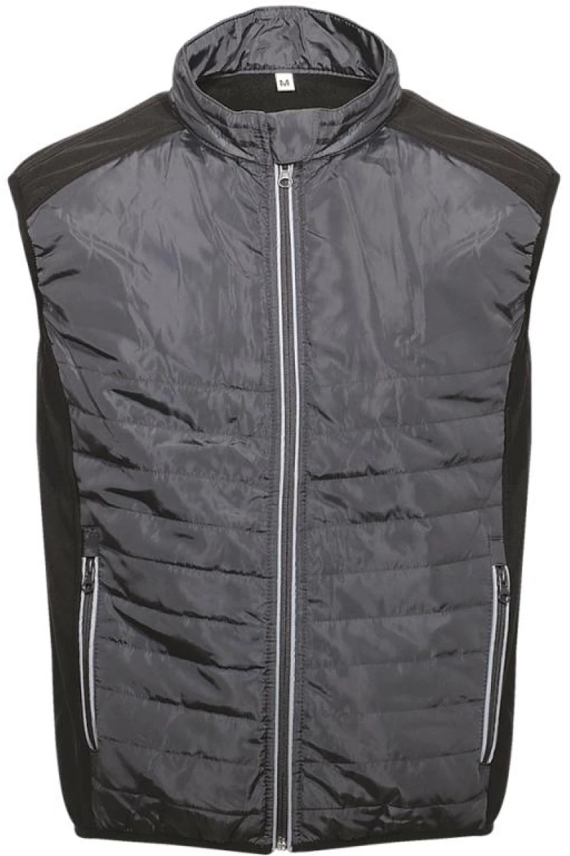 Γιλέκο δύο υλικών KHAKI/BLACK