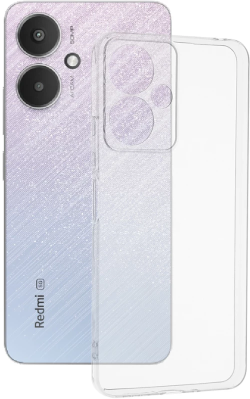 Techsuit - Clear Silicone - Xiaomi Redmi 13C 5G / Poco M6 - Transparent