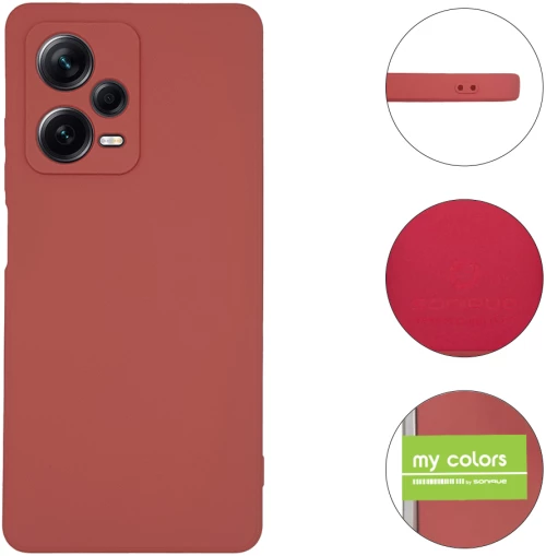 Θήκη Σιλικόνης My Colors Sonique Xiaomi Redmi Note 12 Pro Plus Μπορντό Ανοιχτό - Sonique - Μπορντό Ανοιχτό - Redmi Note 12 Pro Plus