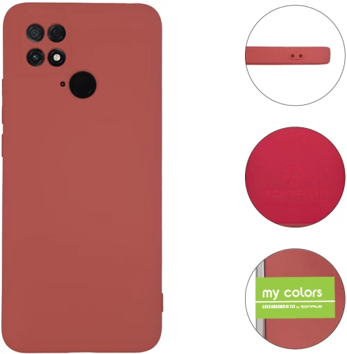 Θήκη Σιλικόνης My Colors Sonique Xiaomi Poco C40 Μπορντό Ανοιχτό - Sonique - Μπορντό Ανοιχτό - Poco C40