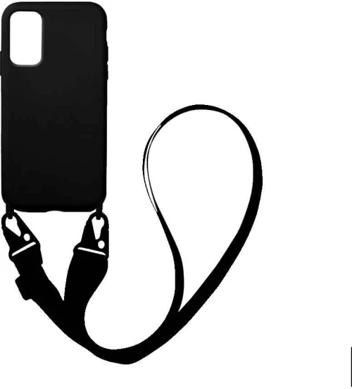 Θήκη Σιλικόνης με Strap CarryHang Sonique Samsung Galaxy S20 Plus Μαύρο - Sonique - Μαύρο - Galaxy S20 Plus - Θήκες Πλάτης