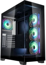 Kolink Unity Peak ARGB Midi Tower Showcase - Black ATX 400mm clearance with 4 ARGB Fans