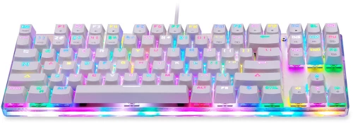 Mechanical gaming keyboard Motospeed K87S RGB (white)