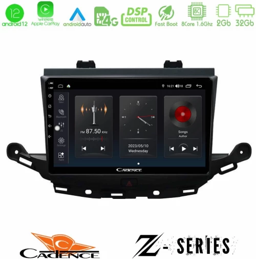 Cadence Z Series Opel Astra K 2015-2019 8core Android12 2+32GB Navigation Multimedia Tablet 9"