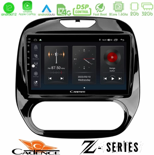 Cadence Z Series Renault Captur 2013-2019 (Manual AC) 8core Android12 2+32GB Navigation Multimedia Tablet 9"
