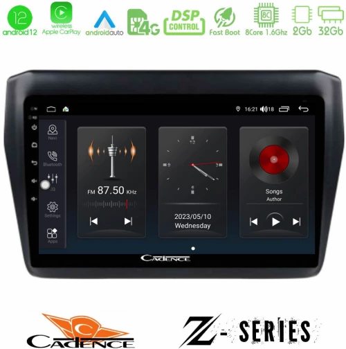 Cadence Z Series Suzuki Swift 2017-2023 8core Android12 2+32GB Navigation Multimedia Tablet 9"