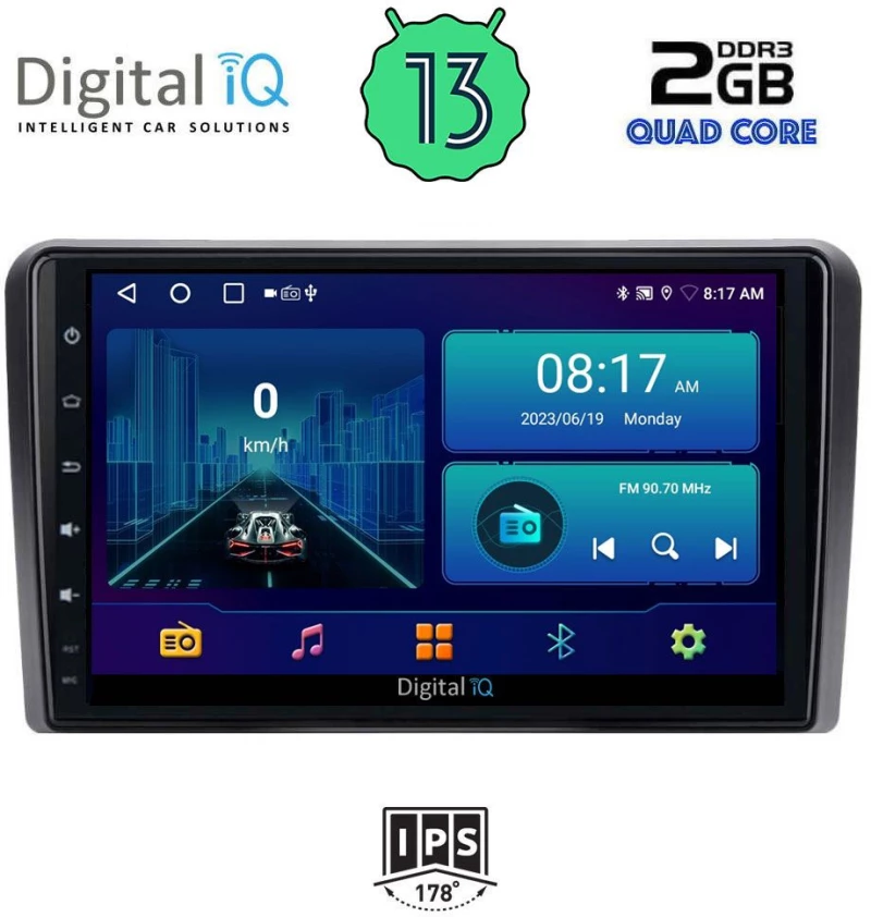 DIGITAL IQ BXB 1740_GPS (10inc) MULTIMEDIA TABLET OEM SEAT - SKODA - VW mod. 2004-2014