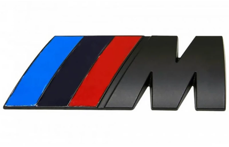 Σήμα Bmw ///M Αυτοκόλλητο 3D Μεγάλο 8x3cm Μαύρο 1 Τεμάχιο