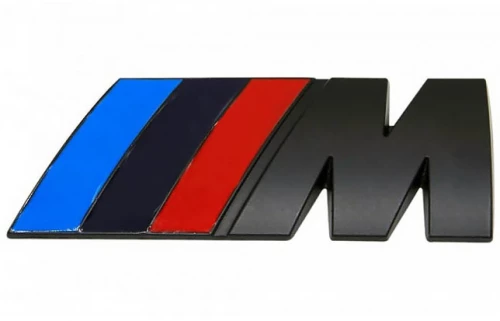 Σήμα Bmw ///M Αυτοκόλλητο 3D Μεγάλο 8x3cm Μαύρο 1 Τεμάχιο