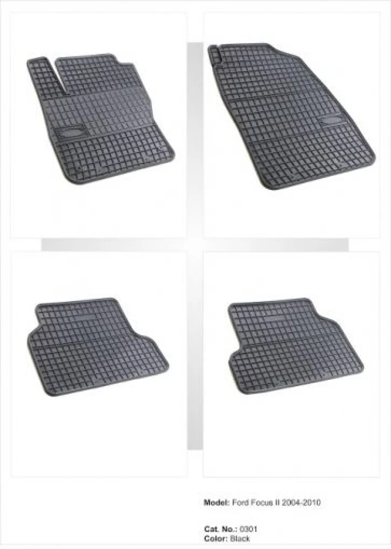 Λαστιχένια πατάκια Frogum για Ford Focus 2 (2004-2011) - 4τμχ.