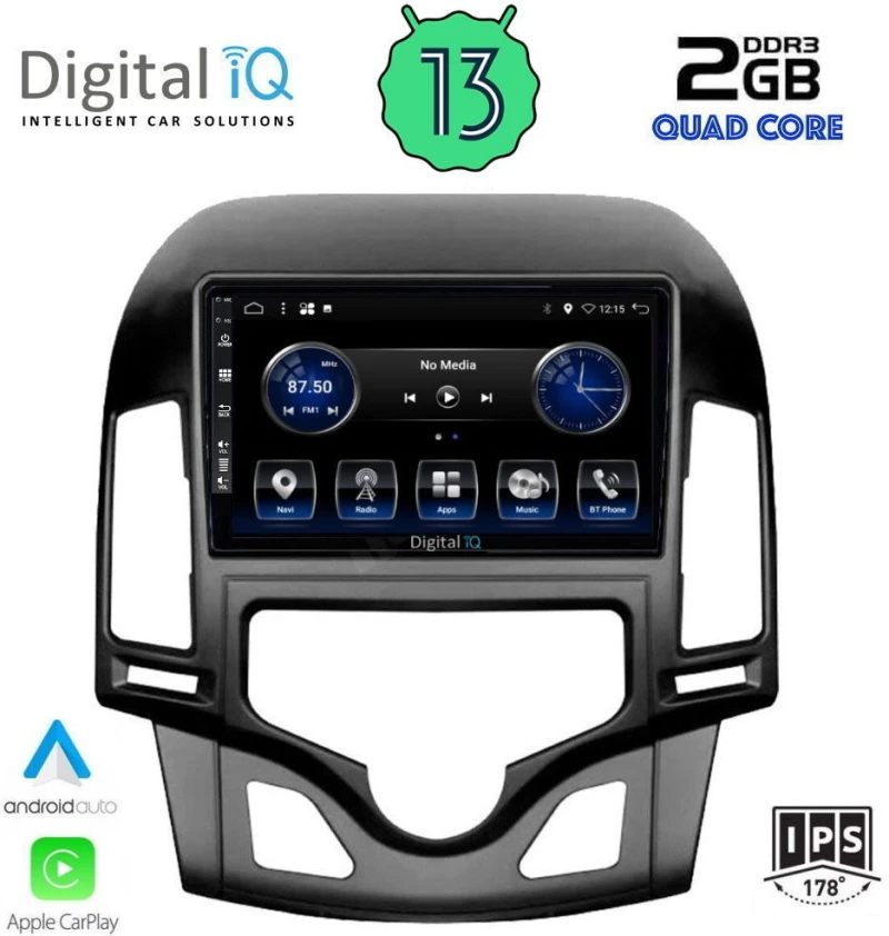 DIGITAL IQ BXH 3231_CPA CLIMA (9inc) MULTIMEDIA TABLET OEM HYUNDAI i30 mod. 2007-2012