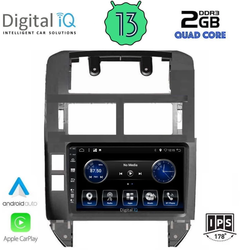 DIGITAL IQ BXH 3755_CPA (9inc) MULTIMEDIA TABLET OEM VW POLO mod. 2002-2009