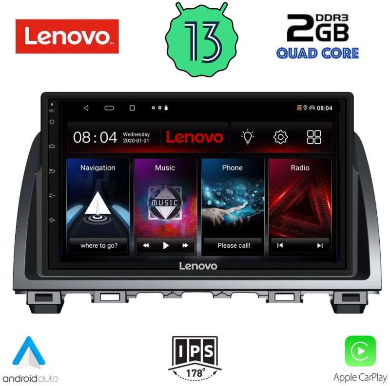 LENOVO LVD 4378_CPA (9inc) MULTIMEDIA TABLET OEM MAZDA 6 mod. 2012-2017