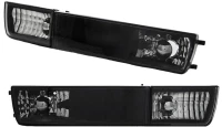 Μπροστινά Φλας Για Vw Golf 3 91-98 / Vento 92-98 Χωρίς Προβολάκι Μαύρα 4 Τεμάχια KaTuning