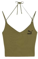 Puma Wmn CLASSICS Ribbed Crop/Top Olive