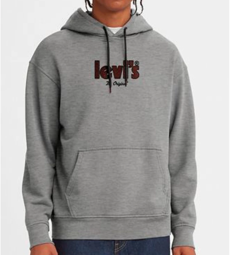 Levi's® Relaxed Graphic Hoodie Grey