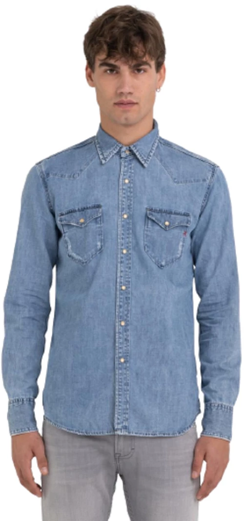 Replay Men's Western Denim Shirt