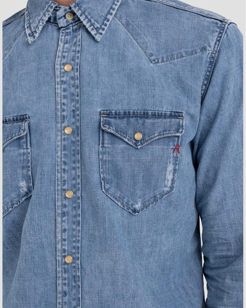 Replay Men's Western Denim Shirt