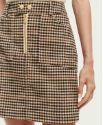 Scotch & Soda Checked mini skirt