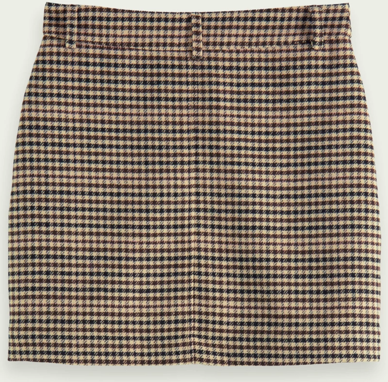 Scotch & Soda Checked mini skirt