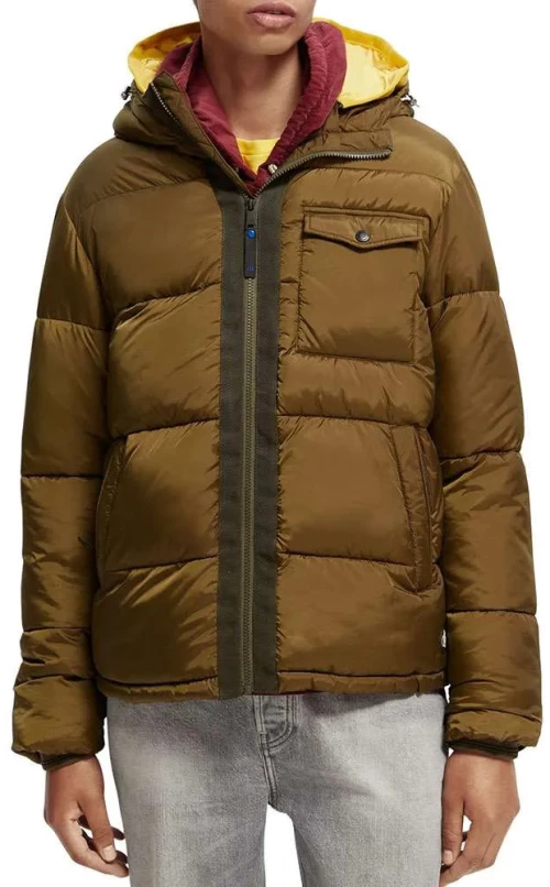 Scotch & Soda Hooded Puffer Jacket